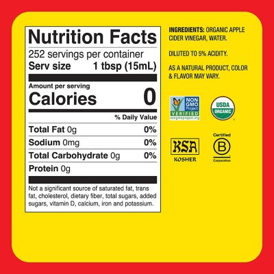 Bragg Apple Cider Vinegar, 128 fl. oz.