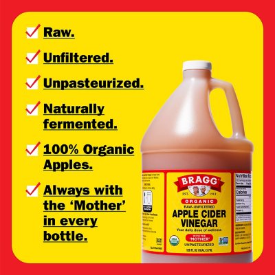 Bragg Apple Cider Vinegar, 128 fl. oz.