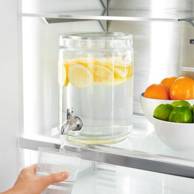 Glass Drink Dispenser, 2 Gallon Capacity