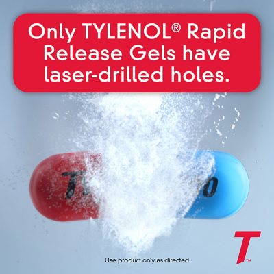 Tylenol Extra Strength Rapid Release Pain Reliever Gelcaps, 500 mg Acetaminophen, 290 ct.