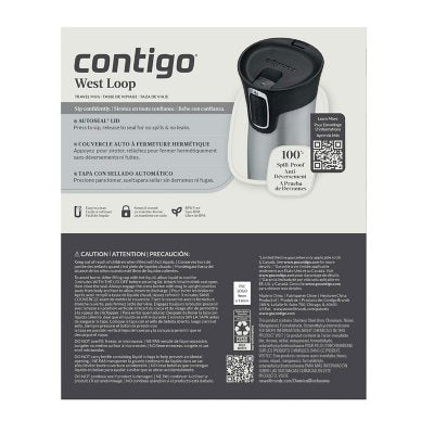 Contigo AUTOSEAL West Loop Vacuum-Insulated 16 oz. Stainless Steel Travel Mug with Lid, 2 Pack Color - Chardonnay/Pineberry