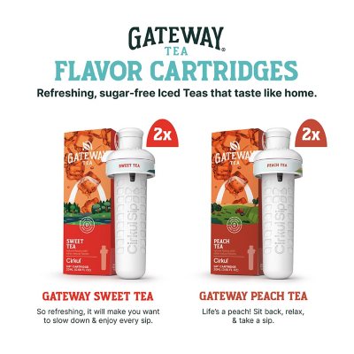 Cirkul Gateway Tea Flavored Water Cartridge Variety Pack, 8 Pack
