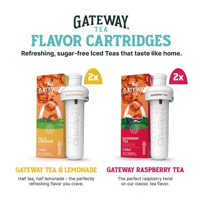 Cirkul Gateway Tea Flavored Water Cartridge Variety Pack, 8 Pack