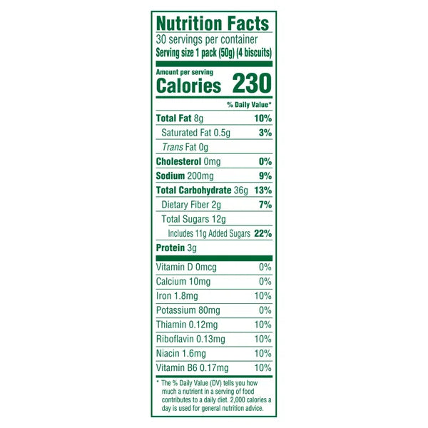 BelVita Breakfast Biscuits, Blueberry, 1.76 oz, 30-count