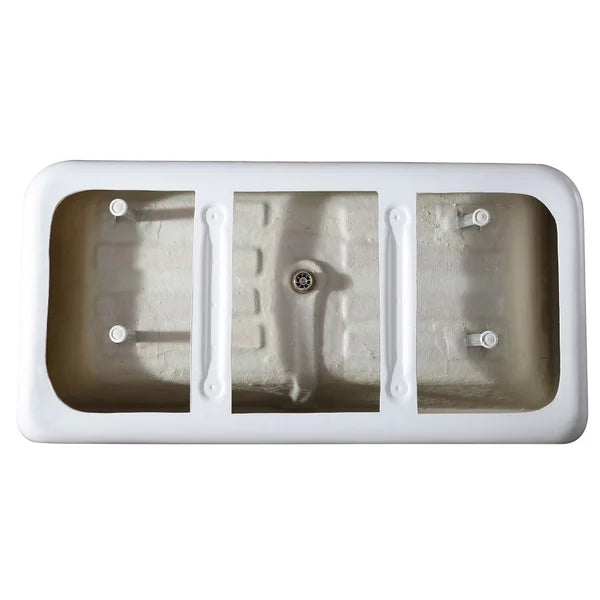 OVE Decors Vega 63" Freestanding Bathtub with Center Drain