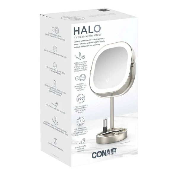Conair LED Double-Sided 1x/10x Vanity Mirror