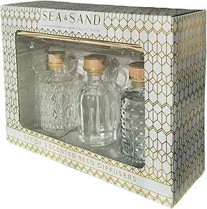 Sea & Sand Diffuser Set, Three 4.9 fl oz Aromatherapy Diffuser Oil Set