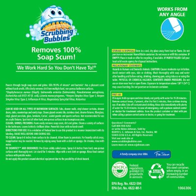 Scrubbing Bubbles Bathroom Cleaner, Rainshower, 4 ct., 100 oz.