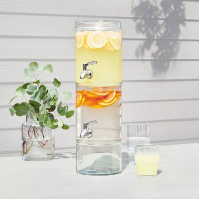 Glass Drink Dispenser, 2 Gallon Capacity