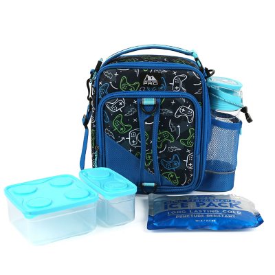 Arctic Zone Pro Expandable Lunch Box,  All Night Gamer Blue