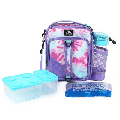 Arctic Zone Pro Expandable Lunch Box, Spiral Tie-Dye Purple