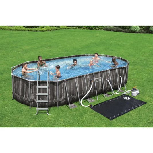 Bestway Power Steel 22’ x 12’ x 48’’ Above Ground Oval Pool Set