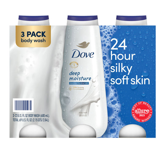 Dove Deep Moisture Renewing Body Wash, 3 pk./23 oz.